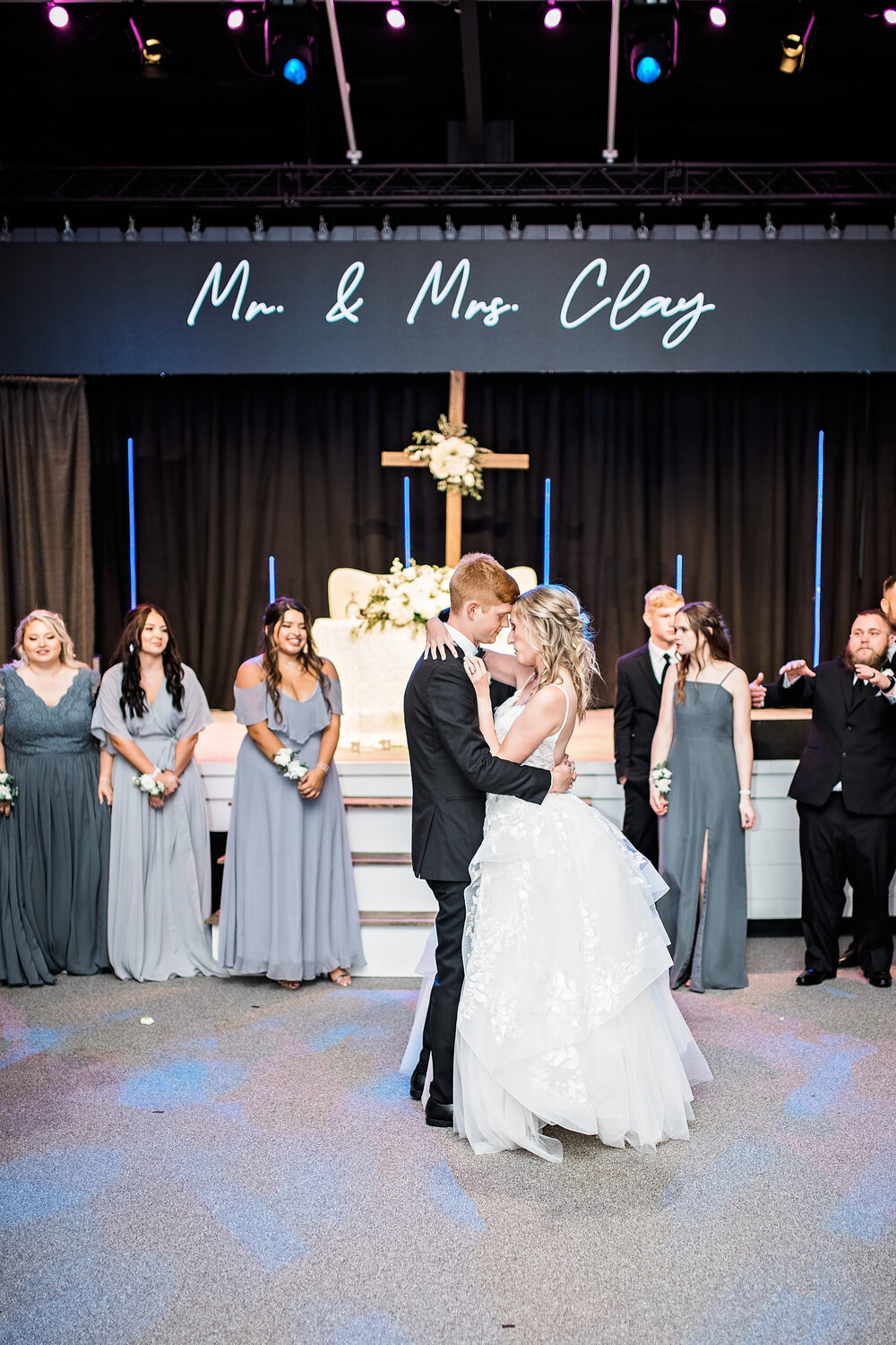 Kaufman Texas Wedding- Community Life Church - Pharris Photography- The Reception- Katie + Seth- First Dance