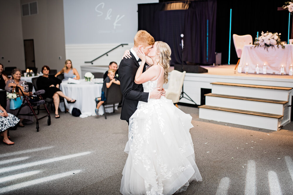 Kaufman Texas Wedding- Community Life Church - Pharris Photography- The Reception- Katie + Seth- First Dance