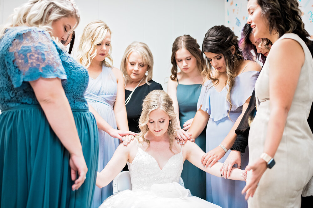 Kaufman Texas Wedding- Community Life Church - Pharris Photography- Bridal Party- Katie + Seth