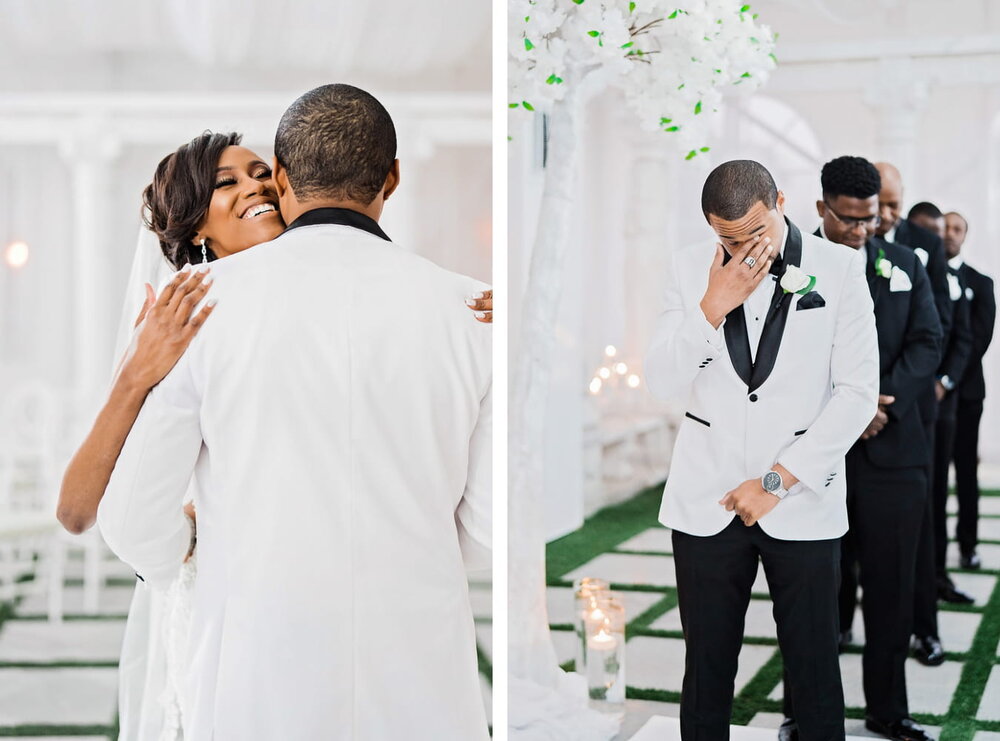 Dallas Texas Wedding- Sans Souci Ballroom - Pharris Photography- Ceremony- Crystal + Tristan