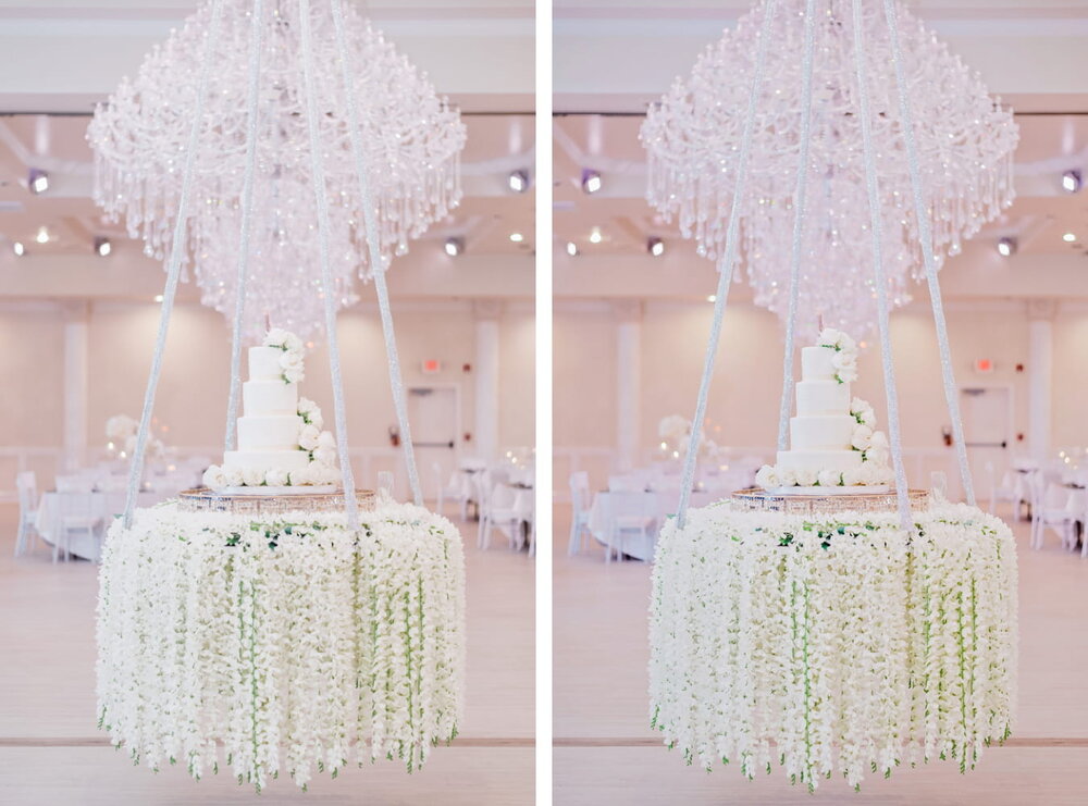 Dallas Texas Wedding- Sans Souci Ballroom - Pharris Photography- Reception- Crystal + Tristan - Details - Cake