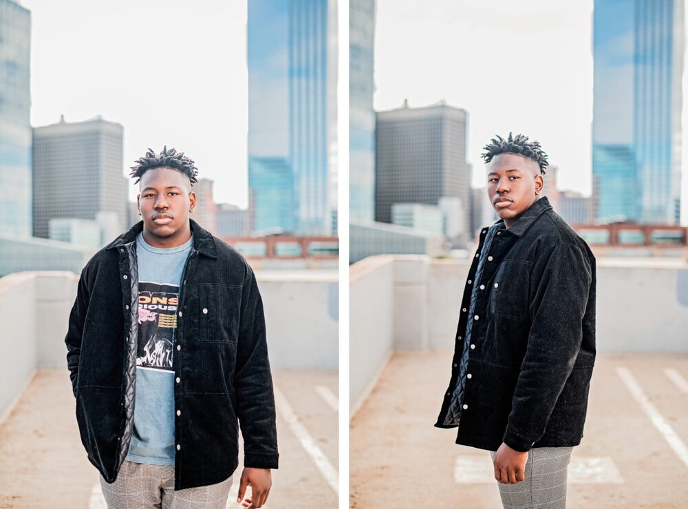 Dallas, TX Graduation - Pharris Photography- Graduation Session- Parking Garage- Jackson Shirer