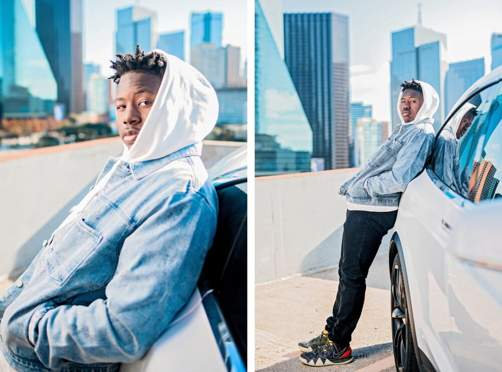 Dallas, TX Graduation - Pharris Photography- Graduation Session- Parking Garage- Jackson Shirer