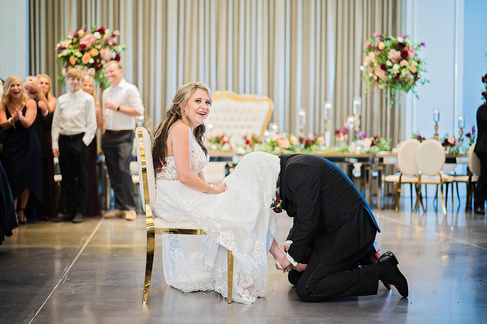 Tomball Texas Wedding- Sandlewood Manor- Pharris Photography- The Reception- Taylor + Troy- Garter Toss