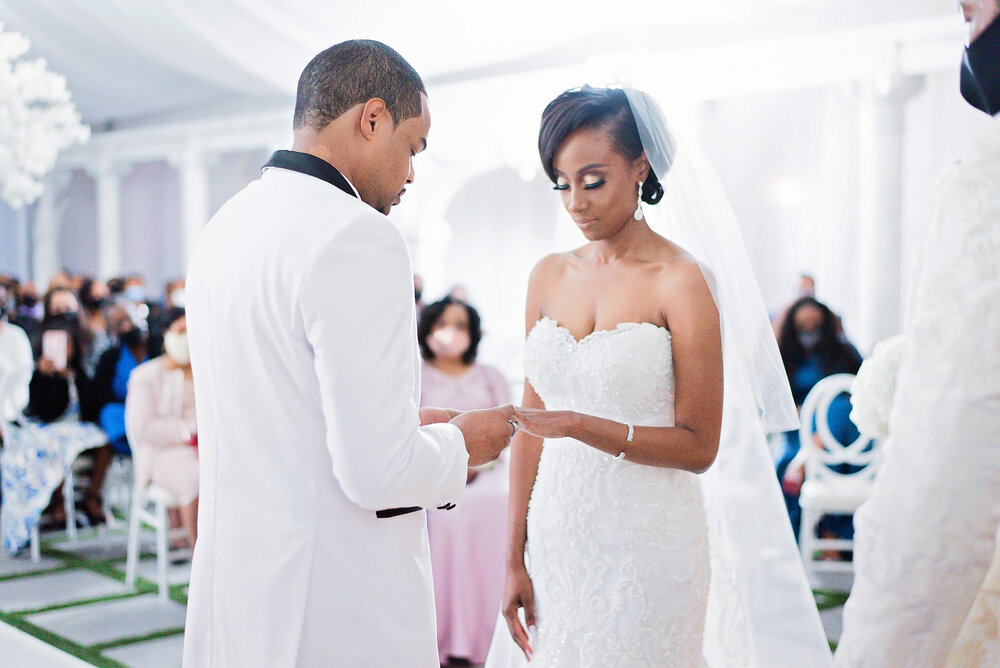 Dallas Texas Wedding- Sans Souci Ballroom - Pharris Photography- Ceremony- Crystal + Tristan