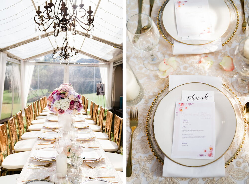 Kingswood TX Wedding- Private Residence- Pharris Photography- Details- Tiffany + Tyrone- Tablescape