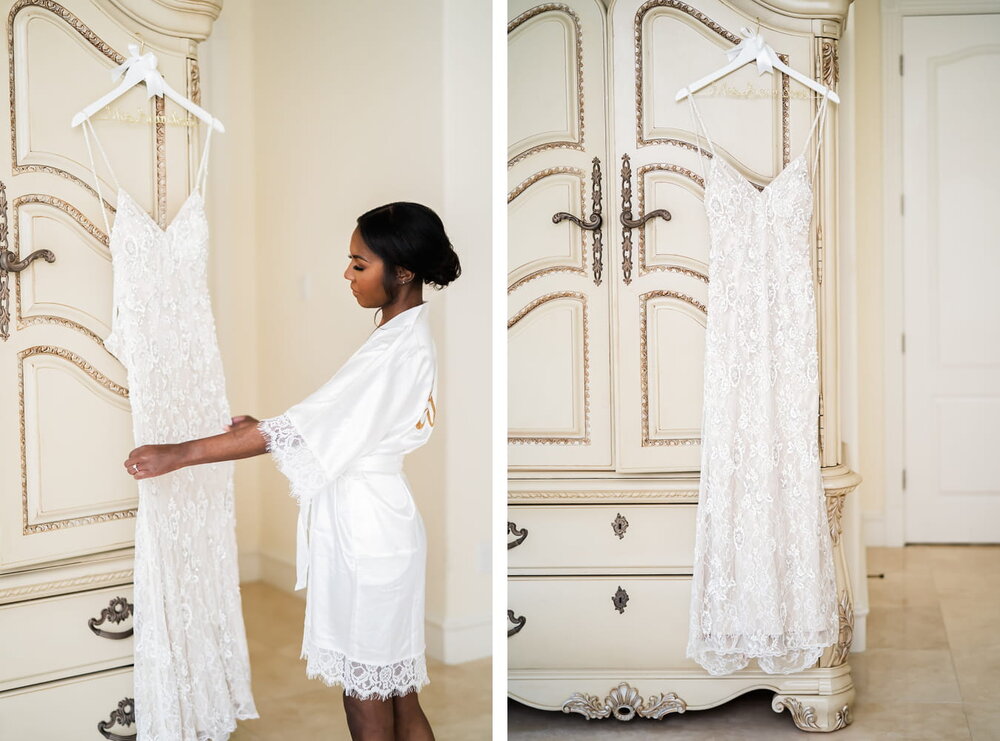 Kingswood TX Wedding- Private Residence- Pharris Photography- Getting Ready- Tiffany + Tyrone- Bride- Dress