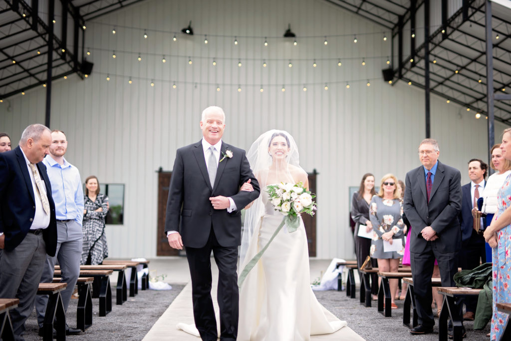Dallas Texas Wedding- Davis & Grey Farms- Pharris Photography- The Ceremony- Meredith + Kolby- Father and Bride