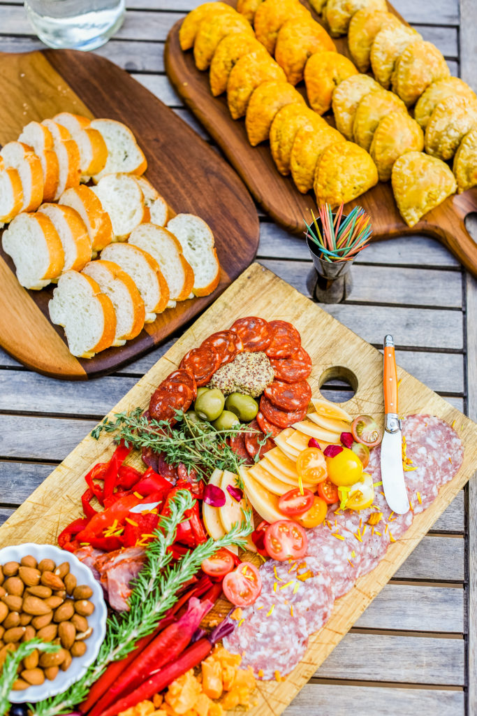 charcuterie board Baby shower table setting inspiration sunflower los angelos california home